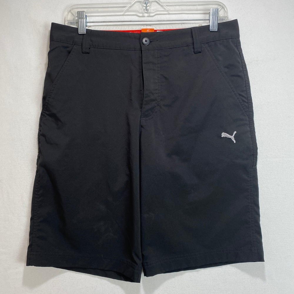 Puma Sportlifestyle Golf Shorts Mens 30 Black Stretch Performance Activewear